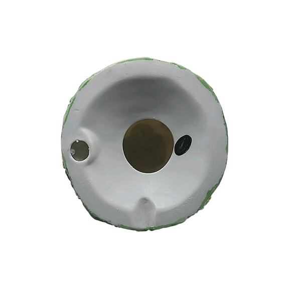 Vtg Deluxe Easter Collectible Egg Church Porcelain House Bunny Spring Hand Paint - Picture 7 of 13